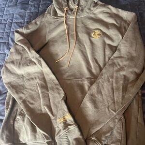 Timberland Olive Green Hoodie with Logo - small